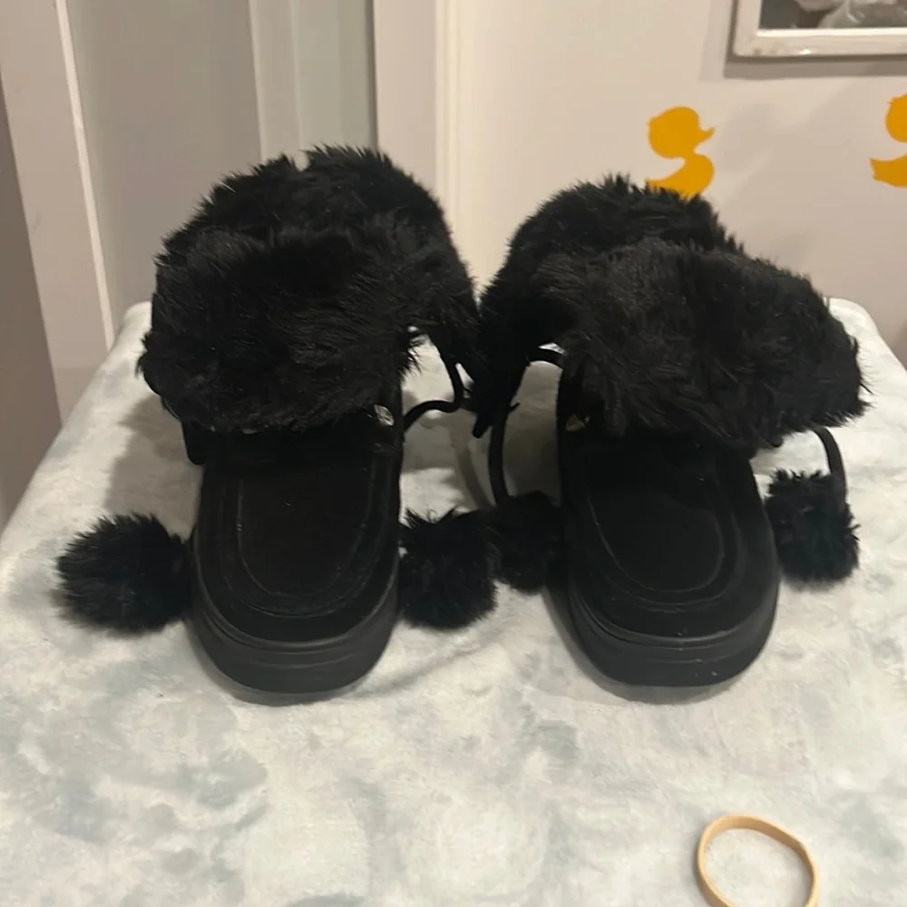 Michael Kors used black boots 8-8 1/2 - Picture 1 of 8